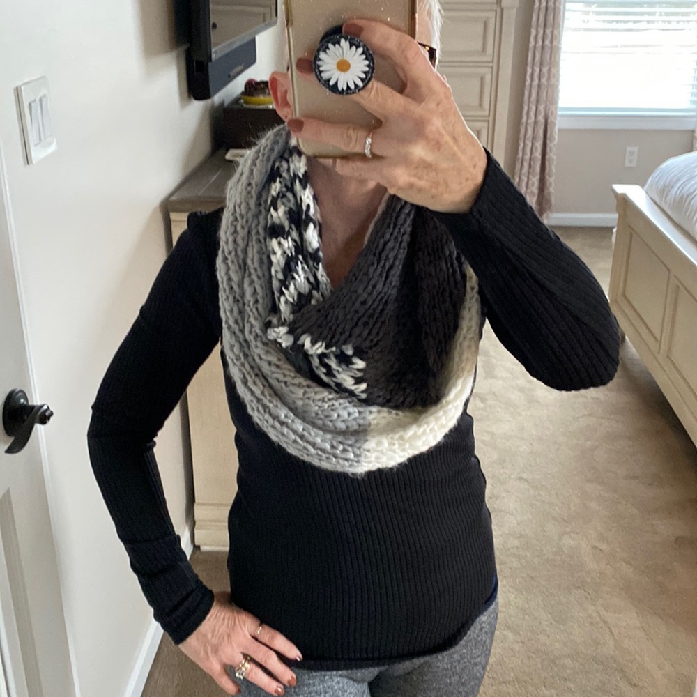 LC Lauren Conrad multi colored infinity scarf